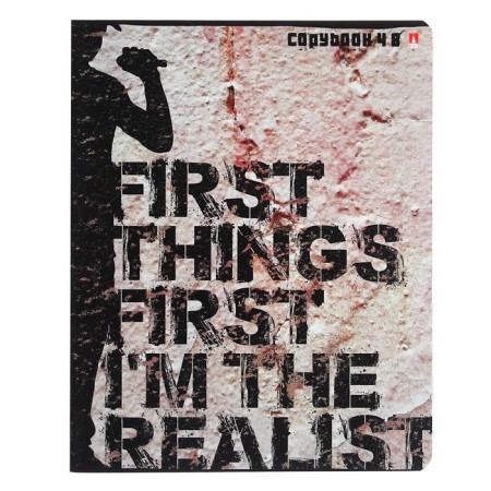 Notebook of 48 sheets in the hip-hop cage, cover coated cardboard, hybrid uf-lak, mix-4