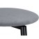 Haric gangtock stool spinning silver, metal/velor, black/gray 36x36x64 cm
