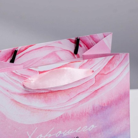 Gift Laminated Square, packaging, “Flower tenderness”, 22 x 22 x 11 cm-3