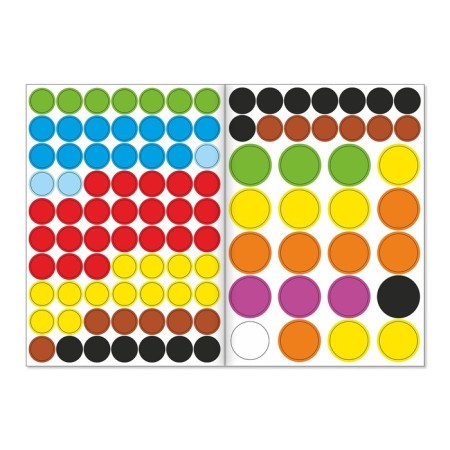 Stickers "Funny circles. Large-small ”, A4 format, 16 p.-2