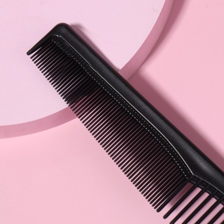 Combined comb, 18 × 3 cm, black color-1