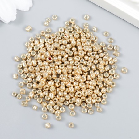 Beads "Zlatka" 08/0, 3 mm, 10 g 0560 gold-1