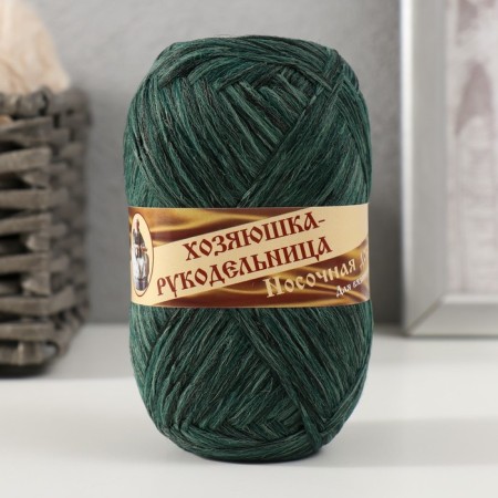 Yarn "Nosomic supplement" 100% polypropylene 200 ± 20m/50g set 2pcs (green, snow -white)-1