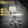 Senor+chair is low, 46 × 50 cm, pneumatic lift, five -pound chrome, white color