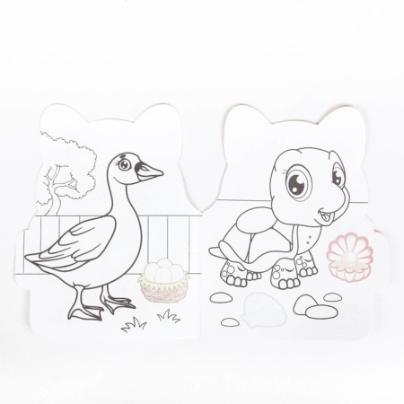 Coloring with stickers "kitten", 16 p.-1