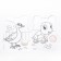 Coloring with stickers "kitten", 16 p.