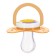 Nipple-dummy silicone orthodontic "rocket", from 3 months, color orange