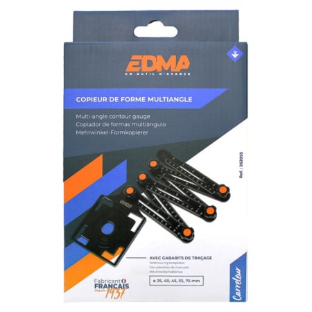 Edma 262055 tile template for holes transfer, 6 x 175 mm-1