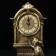 Watch of desktop fireplaces "Clock with mice", 9 x 16 x 34 cm, bronze