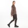 Female blouse, coffee color, zebra print, rn 54