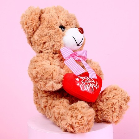 Soft toy "You are in my heart", Bear, Mix color-5