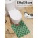 Green Dragon toilet mat, anti -slip, size 50x50 cm