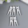 Set of decorative mini-trumpers Mr.Painter "White" 25 pcs