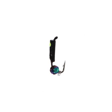 Mormyshka column black, lime eyes + ball Granen chameleon, weight 0.25 g-1
