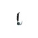 Mormyshka column black, lime eyes + ball Granen chameleon, weight 0.25 g