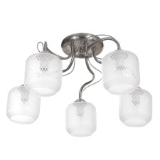 Cell chandelier Betty 5x40W E14 chrome 54x54x29 cm