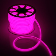 Flexible Neon Luazon Lighting 16 mm round, IP65, 50 m, SMD2835, 120 LED/m, 220 V, glow pink