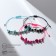 Bracelets-reel "thread of desires" set of 12 pcs., Stones, color