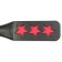 Shlepalka, BDSM accessory of the Oka-Khpoki star, 38 x 5 cm, PVC, black
