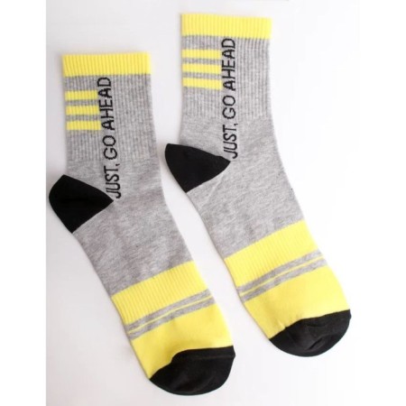 Male socks, size 27, color light gray melange