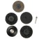 A set of tundra circles, 2 coral, petal, grinding, 75 mm, with an adapter, 5 pcs.