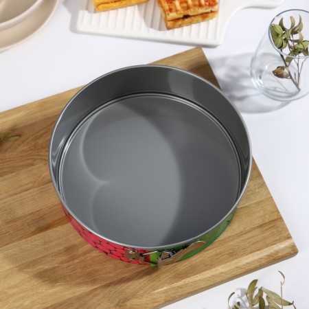 Form for baking and layout with the size of the “Nikis”, D = 22 cm, anti -stick coating, color mix-10