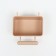 The bird feeder is large, rectangular, in a cage, 8 x 5 x 4.5 cm, beige