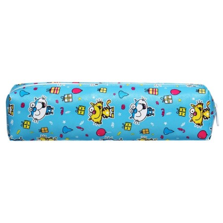 School Penal on the zipper "cats" Calligrata, blue-2