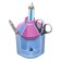 Organizer stand for the office rotating, Erichkrause Mini Desk, Pastel Bloom, Blue