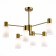 Ceiling EVOLUCE lamp. Sle1139-302-06. Gessi. 6x60 watts, E14, 68x68x48 cm, brass color