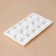Form for mousse desserts and baking konfinetta “lemons”, silicone, 29 × 17 × 3 cm, 15 cells (5.5 × 4 cm), white color