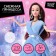 Carbonnic doll “Snow Princess Ksenia”, with an accessory, a blue dress