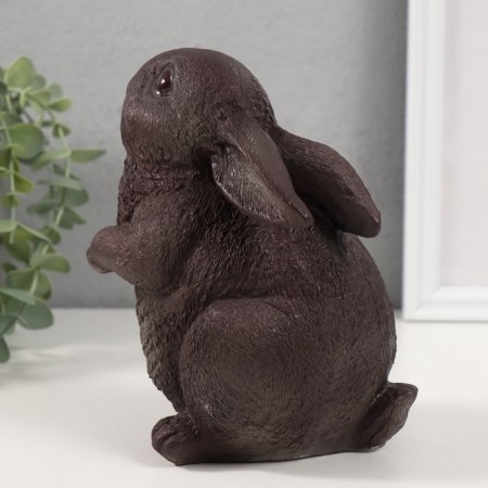 Figure "Rabbit No. 3 gray-brown" 16 x 10.5 x 12.5 cm-3