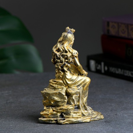 Figure "Goddess Fortune with a horn of abundance" gold, 13x8x8cm-2
