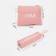 Set of backpacks on lightning from textiles, cosmetic bags, pencil case, pink color