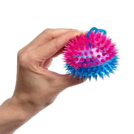 The ball "Hedgehog", light, with a squeak of 7.5 cm, Mix color-1