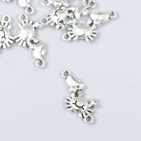 Connector for creativity Metal 2 Ears "Krabik" 2.4x1.2 cm