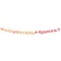 Girland "Happy Birthday, Beauty!" Golden letters, 430 cm