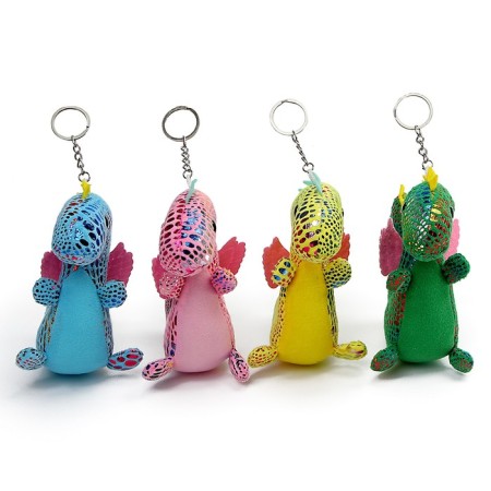 Soft toy "Dragon" on a key fob, 13 cm, color mix-3