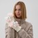 Mittens teenage minku lamb two -tone 24 cm pink color