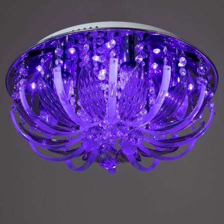 Emilia chandelier 7x40W E27 with a remote control, color chrome 41x41x19 cm-4