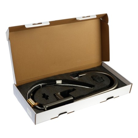Kitchen mixer Zein Z3785, single -leaf, exhaust surplus, aerator of 2 modes, graphite-8