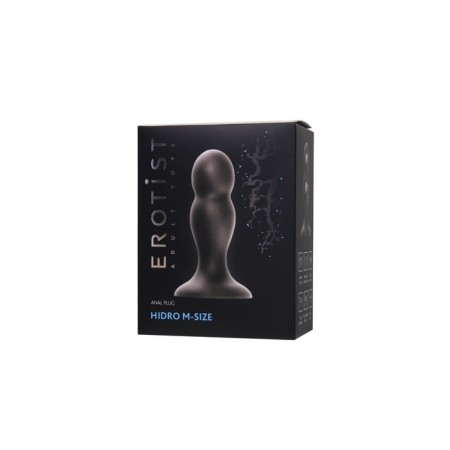 Anal sleeve Erotist Hidro M, silicone, black color, 10.5 cm-5