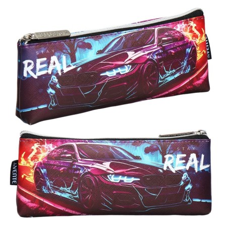 Penal soft, 1 compartment, 80 x 210 x 35 mm, voluminous, Devente, Stay Real, fantasy leather, lining