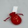 Sucker “flower”, red, embossing, 9 × 12 cm