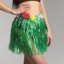 Hawaiian skirt, green color, 40 cm