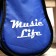 Soprano Upole Case Music Life, 20 x 8 x 57 cm, blue