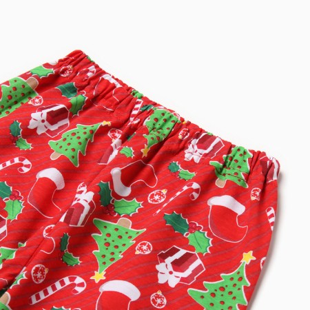 Pajamas for a boy, red color, height 92 cm-3