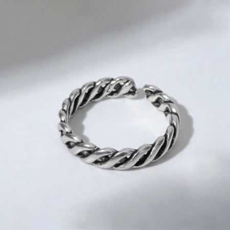Ring "Jewelry" pigtail, color black silver, dimensionless-2