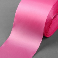 Satin tape, 100 mm × 100 ± 5 m, pink color